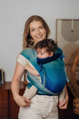 Wrap Strap Meh Dai - LennyLamb Wrap Tai - Wrap Conversion baby carrier in design Airglow
