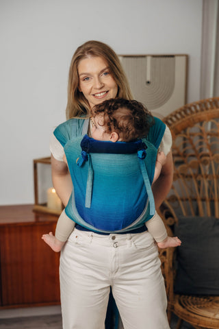 Wrap Strap Meh Dai - LennyLamb Wrap Tai - Wrap Conversion baby carrier in design Airglow