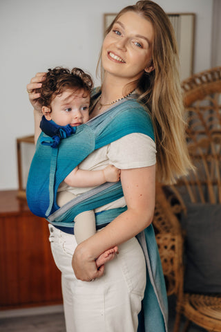 Wrap Strap Meh Dai - LennyLamb Wrap Tai - Wrap Conversion baby carrier in design Airglow