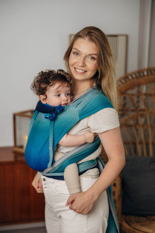 Wrap Strap Meh Dai - LennyLamb Wrap Tai - Wrap Conversion baby carrier in design Airglow