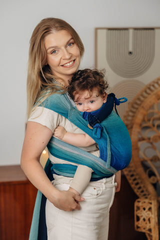 Wrap Strap Meh Dai - LennyLamb Wrap Tai - Wrap Conversion baby carrier in design Airglow