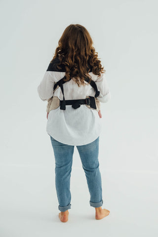 LennyTwin twin and hip carrier in peanut butter design