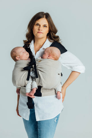 LennyTwin twin and hip carrier in peanut butter design