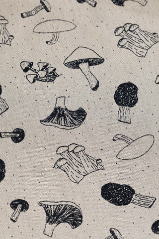 STANDARD SIDE - LennyLamb Limited Edition Mushrooms Morel design baby wrap fabric sample, available at mama-roo.com