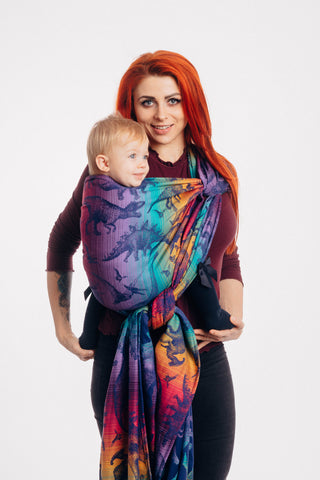 Long woven wrap in Jurassic Park - New Era print