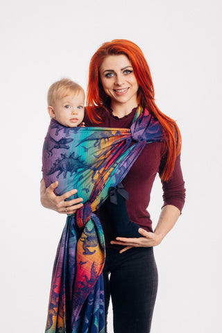 Long woven wrap in Jurassic Park - New Era print