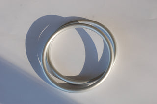 Large Silver Sling Rings