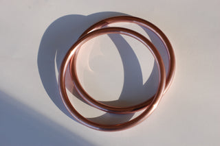 Large Hand-Buffed Rose Gold
