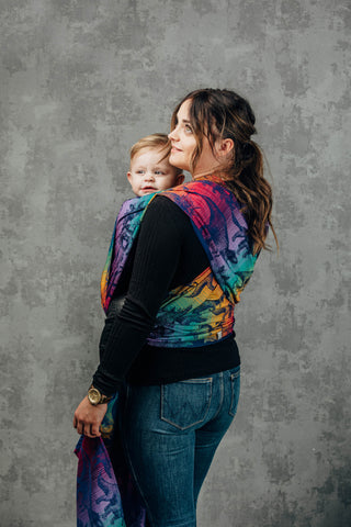 Long woven wrap in Jurassic Park - New Era print