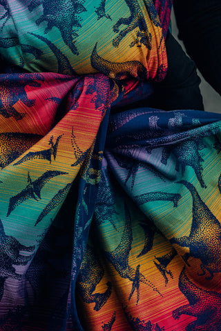 Long woven wrap in Jurassic Park - New Era print