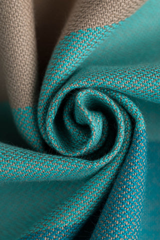 Long woven baby wrap in print Pastels