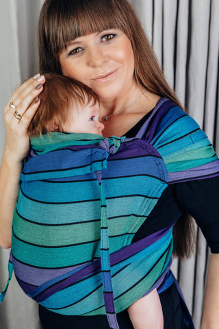 Wrap conversion wrap strap meh dai baby carrier in print Promenade