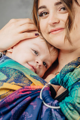 Wrap conversion baby carrier ring sling in print Jurassic Park - New Era