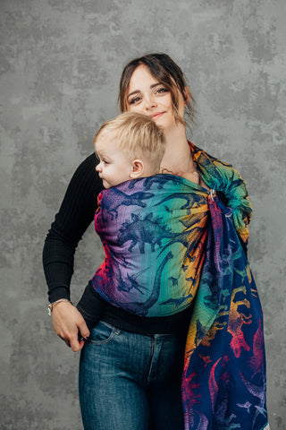 Wrap conversion baby carrier ring sling in print Jurassic Park - New Era