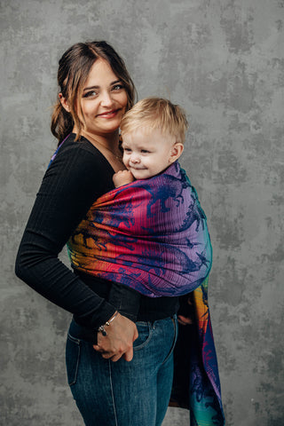 Wrap conversion baby carrier ring sling in print Jurassic Park - New Era